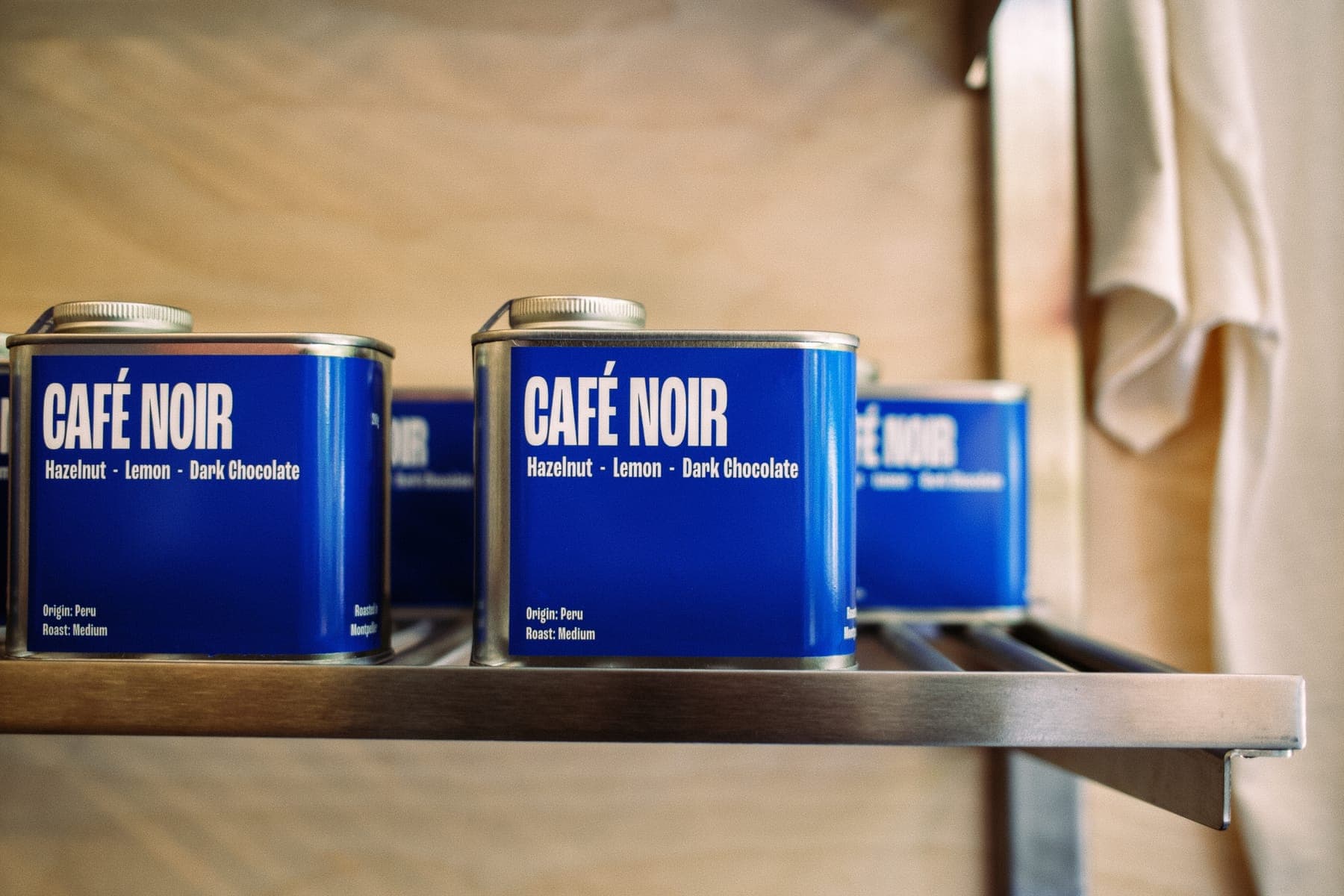 Café Noir single-origin coffee tins